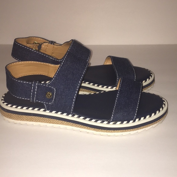 Tommy Hilfiger women’s twMadie Sandal blue sz 10 - Picture 4 of 7